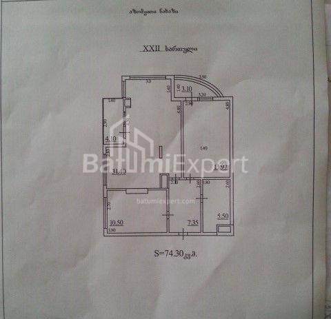 Daire 74 m² Daire - Tbel-Abuseridze, Batumi, Gürcistan
