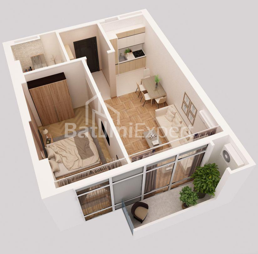 Daire 27 m² Daire - David Agmashenebli, Batumi, Gürcistan