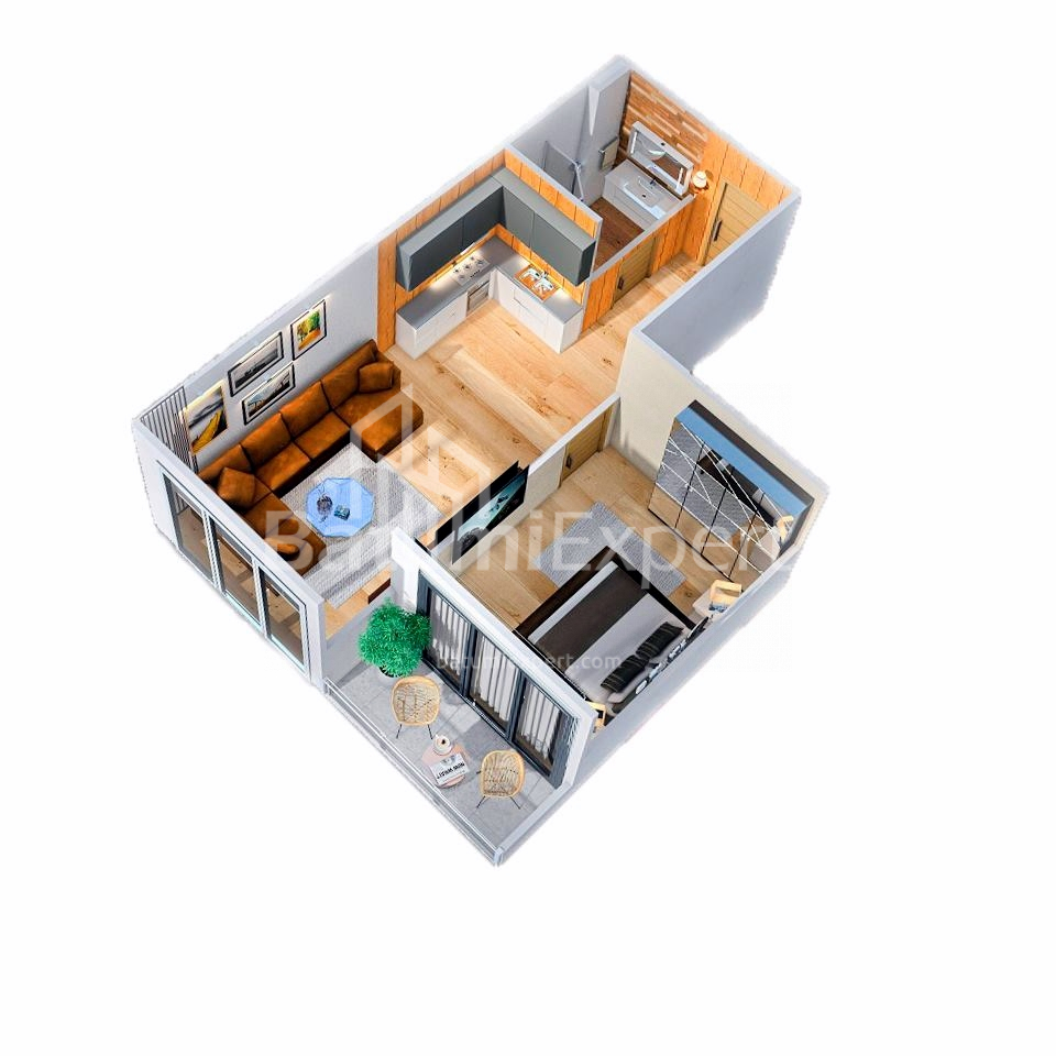 Daire 55 m² Daire - Petra Bagrationi, Batumi, Gürcistan