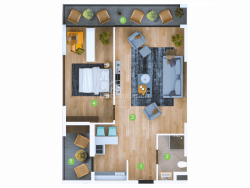 Daire 3-oda 73 m² - Şerif Khimshiashvili, Batumi