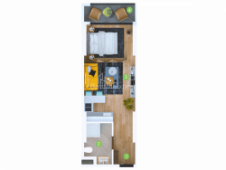 Daire 33.5 m² Daire - Şerif Khimshiashvili, Batumi, Gürcistan