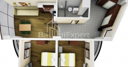 Daire 84.98 m² Daire - Mezgvarta, Chakvi, Gürcistan