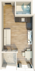 Daire 1-oda 34.6 m² - Mezgvarta, Chakvi