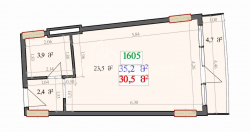 Daire 35.2 m² Daire - Lech ve Maria Kachinsky, Batumi, Gürcistan