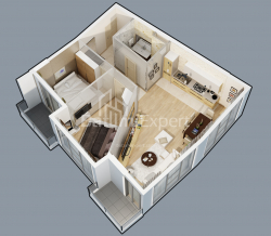 Emlak inşaat halinde 55.8 m² Daire - Lech ve Maria Kachinsky, Batumi, Gürcistan