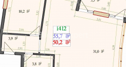 Emlak inşaat halinde 2-oda 55.7 m² - Lech ve Maria Kachinsky, Batumi