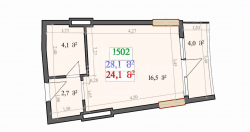 Emlak inşaat halinde 28.1 m² Daire - Lech ve Maria Kachinsky, Batumi, Gürcistan