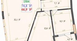 Emlak inşaat halinde 2-oda 74.8 m² - Lech ve Maria Kachinsky, Batumi