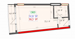 Emlak inşaat halinde 34.8 m² Daire - Lech ve Maria Kachinsky, Batumi, Gürcistan