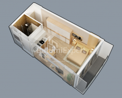 Emlak inşaat halinde 34.8 m² Daire - Lech ve Maria Kachinsky, Batumi, Gürcistan
