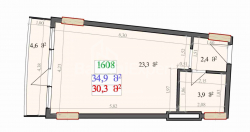 Emlak inşaat halinde 1-oda 34.9 m² - Lech ve Maria Kachinsky, Batumi