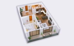 Daire 57.1 m² Daire - Kahramanlar Sokağı, Batumi, Gürcistan