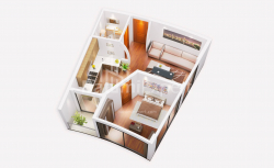 Daire 43.2 m² Daire - Kahramanlar Sokağı, Batumi, Gürcistan
