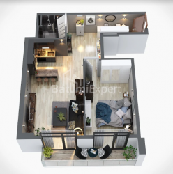 Emlak inşaat halinde 62.5 m² Daire - Lech ve Maria Kachinsky, Batumi, Gürcistan