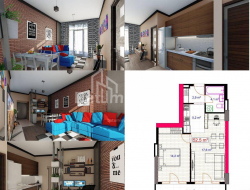 Daire 51 m² Daire - Yurievskaya, Batumi, Gürcistan