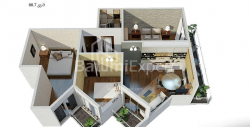 Daire 88 m² Daire - Yurievskaya, Batumi, Gürcistan