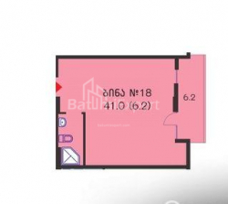 Daire 41 m² Daire - Yurievskaya, Batumi, Gürcistan