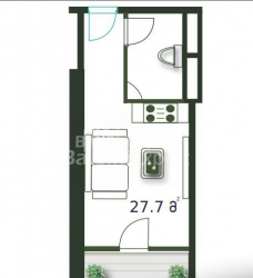 Daire 28 m² Daire - Şerif Khimshiashvili, Batumi, Gürcistan