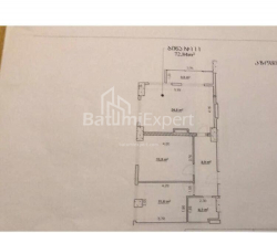 Daire 3-oda 73 m² - Ivane Javakhishvili, Batumi