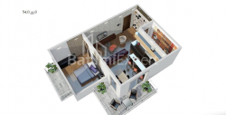 Daire 54 m² Daire - Yurievskaya, Batumi, Gürcistan