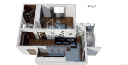 Daire 49 m² Daire - Yurievskaya, Batumi, Gürcistan