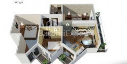 Daire 69 m² Daire - Yurievskaya, Batumi, Gürcistan