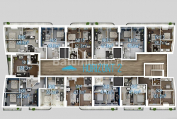 Daire 2-oda 40 m² - Şerif Khimshiashvili, Batumi