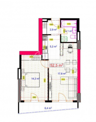 Daire 53 m² Daire - Angisa, Batumi, Gürcistan
