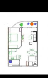 Daire 2-oda 60 m² - Ivane Javakhishvili, Batumi