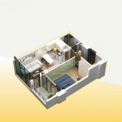 Emlak inşaat halinde 55.4 m² Daire - Haydara Abashidze, Batumi, Gürcistan