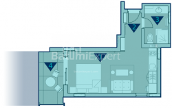 Emlak inşaat halinde 1-oda 37.2 m² - Rustaveli, Chakvi