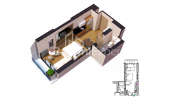 Daire 33 m² Daire - Şerif Khimshiashvili, Batumi, Gürcistan