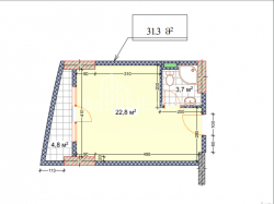 Daire 31.3 m² Daire - Şerif Khimshiashvili, Batumi, Gürcistan