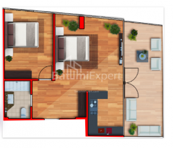 Daire 90 m² Daire - Lech ve Maria Kachinsky, Batumi, Gürcistan