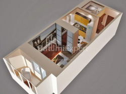 Daire 1-oda 32.8 m² - İlya Çavçavadze, Batumi