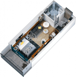 Daire 29.3 m² Daire - Zhiuli Shartava, Batumi, Gürcistan