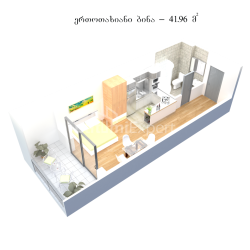 Daire 1-oda 42 m² - İlk Aranan Andrew, Kvariati