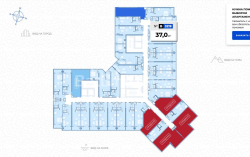 Daire 1-oda 37 m² - Zhiuli Shartava, Batumi